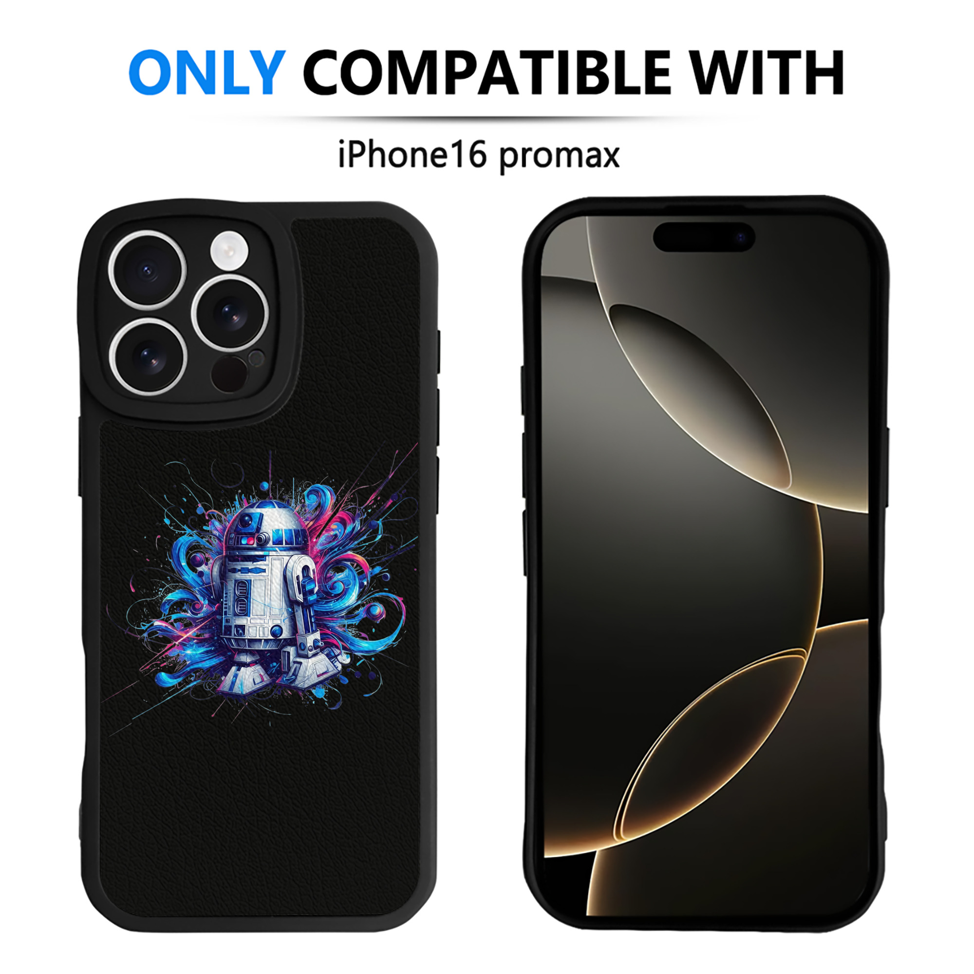 （画像用） スター・ウォーズ Star Wars 【iPhone 16シリーズ対応】シリコンスマホケース（レザー調） 材質：シリコン